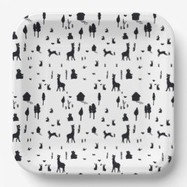 sweet winter papieren bordje