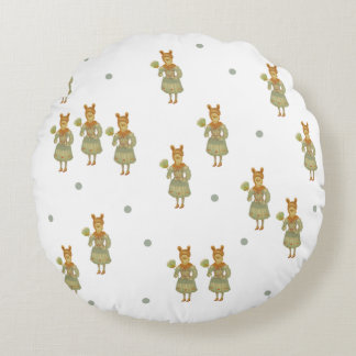 Sweet winter rond kussen