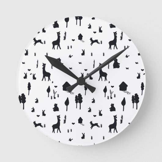 Sweet winter ronde klok (Voorkant)