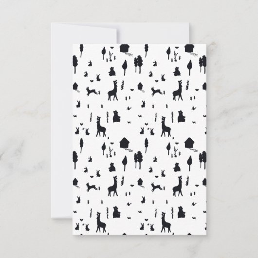 Sweet winter tarjeta invitación kaart (Voorkant)