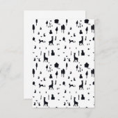 Sweet winter tarjeta invitación kaart (Voorkant / Achterkant)