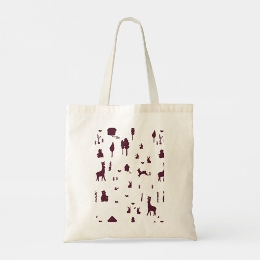 Sweet winter tote bag (Achterkant)