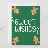 Sweet Wishes Platte kerstkaart (Voorkant)
