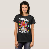 Sweet With A Sour Side Funny Candy Patch Delicious T-shirt (Voorkant volledig)