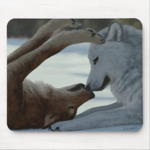Sweet wolf-koppel muismat