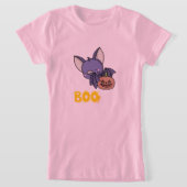 Sweet Women Design T-shirt, Boo Girl Pumpkin Shirt (Laagn)