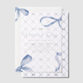 Sweet Women's Day Fancy Bow History Month Vellum Uitnodigingen (Offset (Uitnodiging))