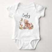 Sweet Woodland Animal Baby-Beer Romper (Voorkant)