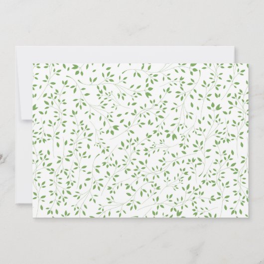 Sweet Woodland Animals Baby shower Invitation Kaart (Achterkant)