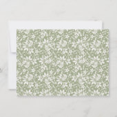 Sweet Woodland Animals Baby shower Kaart (Achterkant)