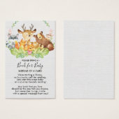 Sweet Woodland Animals Book for Baby Enclosure Visitekaartje (Voorkant /achterkant)