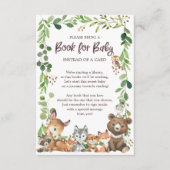 Sweet Woodland Animals Book for Baby Kaart (Voorkant)