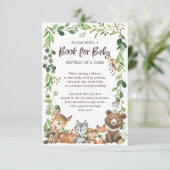 Sweet Woodland Animals Book for Baby Kaart (Staand voorkant)