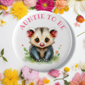 Sweet Woodland Creatures Tante To Be Ronde Button 5,7 Cm