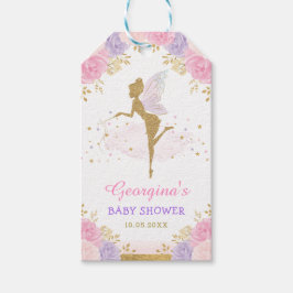 Sweet Woodland Fairy / Blush Lavendel Rozen Baby Cadeaulabel