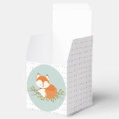 Sweet Woodland Fox Baby Favor Box Bedankdoosjes (Geopend)