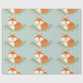 Sweet Woodland Fox Baby inpakpapier (Vlak)