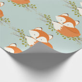 Sweet Woodland Fox Baby inpakpapier (Hoek)