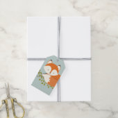 Sweet Woodland Fox Baby shower Favor Cadeau Label Cadeaulabel (Met Touw)