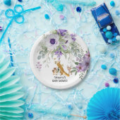 Sweet Woodland Greenery Baby shower Verjaardag Papieren Bordje (Feest)