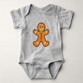 sweet XmaS gingerbread man Romper (Voorkant)