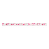 Sweet XOXO-patroon Grosgrain Lint (Voorkant)