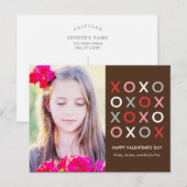 Sweet XOXO Valentijnsdag Briefkaart (Voorkant / Achterkant)