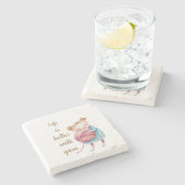 Sweet Yarn Lover Acrylic Stenen Onderzetter (Zijkant)