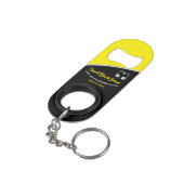 Sweet yellow Bean Promotional Business Sleutelhang Mini Flessenopener (Achterkant Gekanteld)