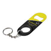 Sweet yellow Bean Promotional Business Sleutelhang Mini Flessenopener (Voorkant Gekanteld)