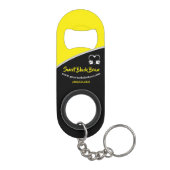 Sweet yellow Bean Promotional Business Sleutelhang Mini Flessenopener (Achterkant)