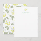 Sweet Yellow Bell Flower icoon gepersonaliseerd Kaart (Voorkant / Achterkant)
