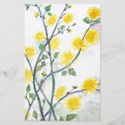Sweet Yellow Blossom Briefpapier (Voorkant)