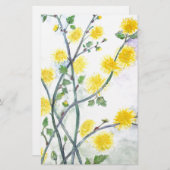 Sweet Yellow Blossom Briefpapier (Voorkant / Achterkant)