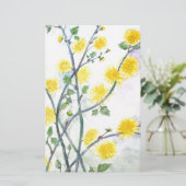 Sweet Yellow Blossom Briefpapier (Staand voorkant)