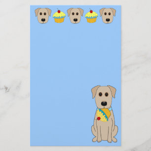 Sweet Yellow Lab Stationery Briefpapier