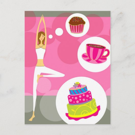 Sweet Yoga-kaart Briefkaart (Voorkant)