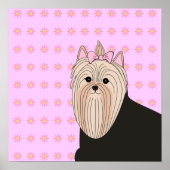 Sweet Yorkie Poster Print (Voorkant)
