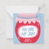 Sweet You Are My Jam Valentijns's Classroom Foto Notitiekaartje (Voorkant)