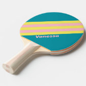 Sweet Zee Kiss Gestreept met Naam Tafeltennisbatje (Voorkant Gekanteld)