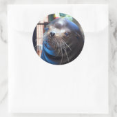 Sweet Zee Lion Ronde Sticker (Tas)