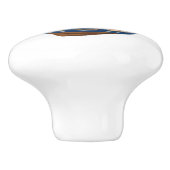 Sweet zeilboot nautische kwekerij Kustkust Kinder  Keramische Knop (Zijkant)