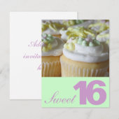 Sweet Zestien feestelijke uitnodigingen (Voorkant / Achterkant)