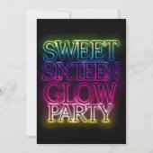 Sweet zestien GLOW-PARTIJ gloed in het donker Kaart (Voorkant)