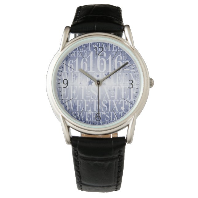 Sweet-zestien Horloge (Voorkant)