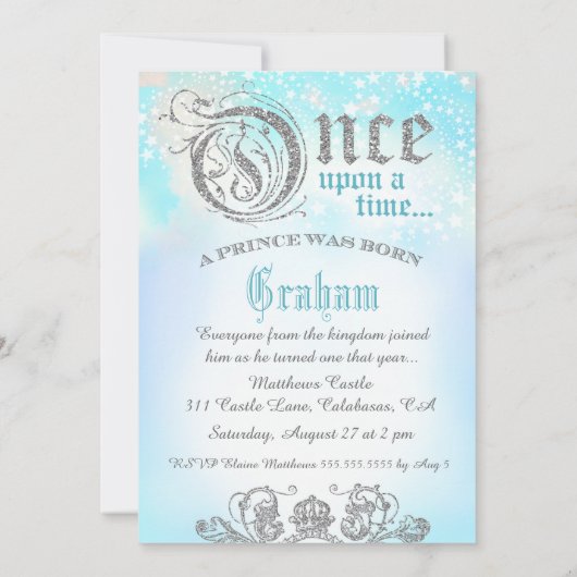 Sweet zestien keer per keer prins kaart (Achterkant)