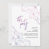 Sweet Zestien moderne geometrische verjaardagsfees Kaart (Voorkant)