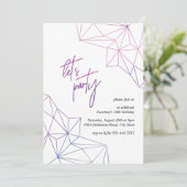 Sweet Zestien moderne geometrische verjaardagsfees Kaart (Staand voorkant)