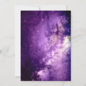 Sweet Zestien Paarse Sterren Glitter Invitation Kaart (Achterkant)