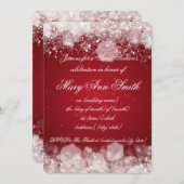 Sweet Zestien-partij-mousserende nacht 2 Rood Kaart (Voorkant / Achterkant)